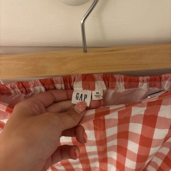 GAP A-Line Gingham Skirt in Red and White - Picture 5 of 6
